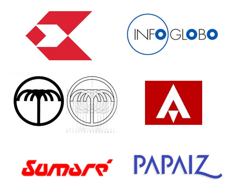 logos criados pelo designer gráfico Alexandre Wollner